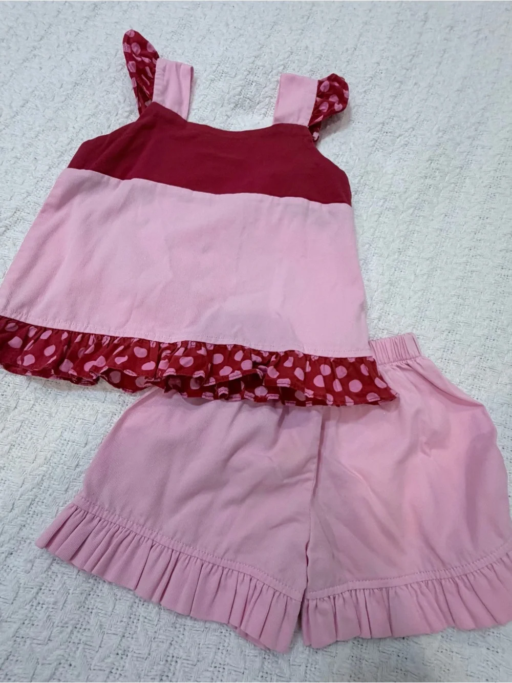 Little Joey Pink & Red Watermelon Kids Matching Set